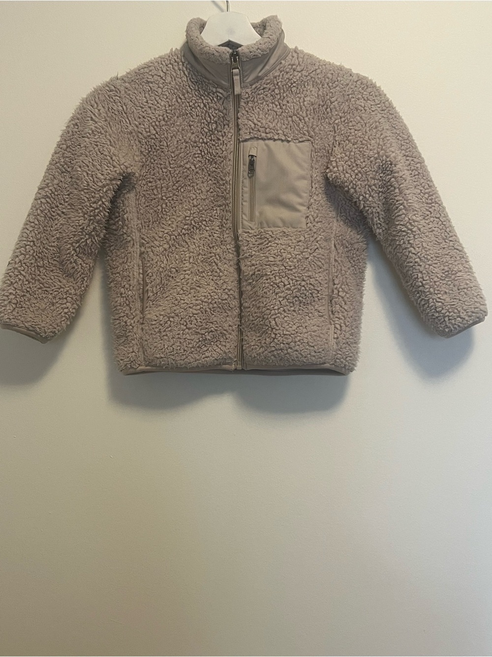 Uniqlo Kids Sherpa Puffer Jacket - Taupe
